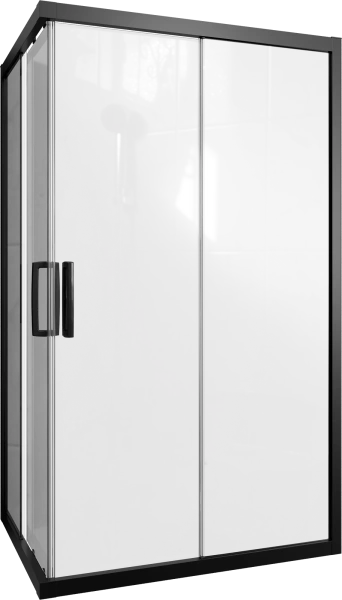 Душевой уголок STWORKI Карлстад 120x90 см профиль черный матовый фото в интернет-магазине «Wasser-Haus.ru»