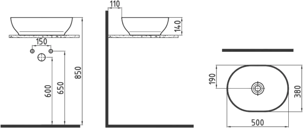Раковина Bien Motto MTLG05001FD0W5000 фото в интернет-магазине «Wasser-Haus.ru»