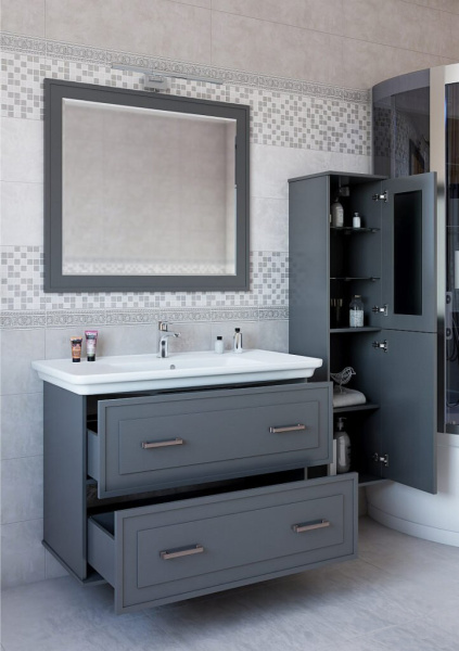 Мебель для ванной Sanflor Модена 105 подвесная фото в интернет-магазине «Wasser-Haus.ru»