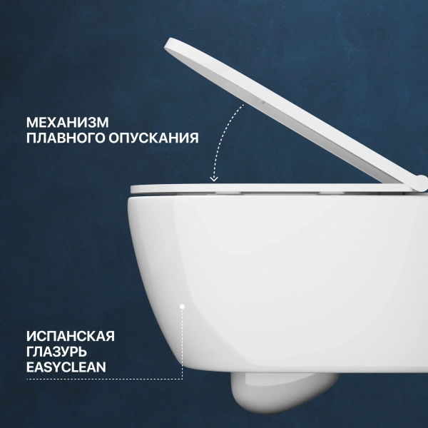 Комплект Унитаз подвесной DIWO Коломна 0700 с микролифтом + Инсталляция + Кнопка 7310 белая фото в интернет-магазине «Wasser-Haus.ru»