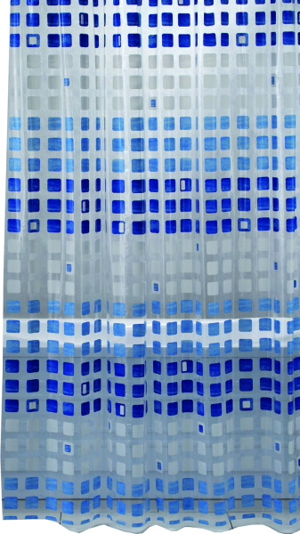 Штора для ванной Bacchetta Murano 180x200 синяя фото в интернет-магазине «Wasser-Haus.ru»