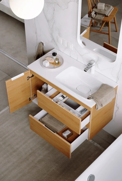 Мебель для ванной Aqwella 5 stars Accent 90 R, дуб золотой фото в интернет-магазине «Wasser-Haus.ru»
