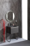 Мебель для ванной Armadi Art Vallessi 60 антрацит матовая, с черной раковиной фото в интернет-магазине «Wasser-Haus.ru»