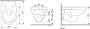 Комплект  Унитаз подвесной Berges Wasserhaus Gamma 081105 c микролифтом + Система инсталляции для унитазов Berges Wasserhaus Novum L5 с черной кнопкой фото в интернет-магазине «Wasser-Haus.ru»