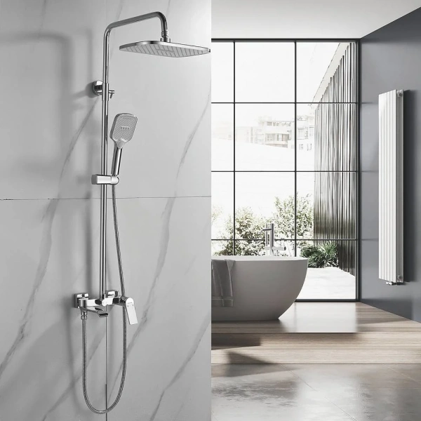 Душевая стойка Shevanik S4136, хром фото в интернет-магазине «Wasser-Haus.ru»