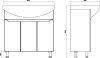 Мебель для ванной Sanstar Bianco 85 фото в интернет-магазине «Wasser-Haus.ru»