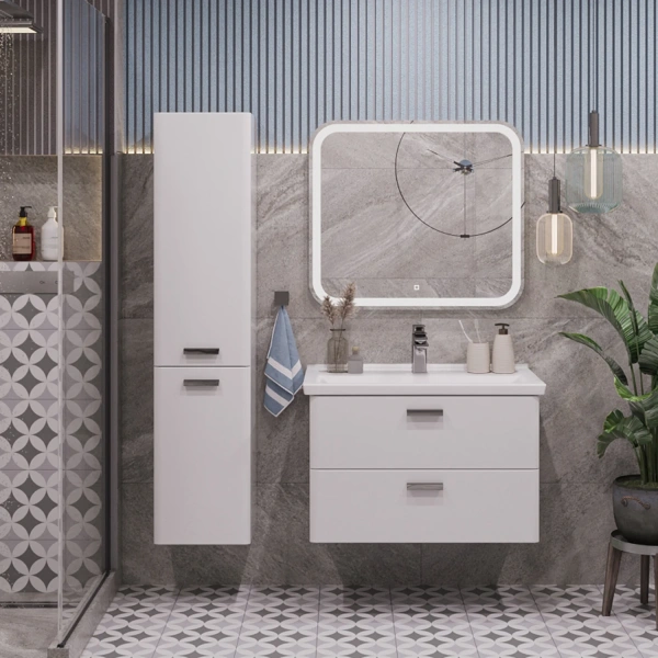 Тумба с раковиной SanStar Gretta 70 подвесная фото в интернет-магазине «Wasser-Haus.ru»