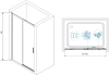 Душевой уголок RGW Leipzig LE-12B+80 см (177-181)x80x195 профиль черный матовый, стекло прозрачное фото в интернет-магазине «Wasser-Haus.ru»