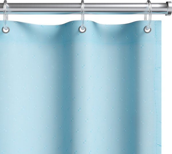 Штора для ванной Fora 001-F 180х180 см, голубая фото в интернет-магазине «Wasser-Haus.ru»