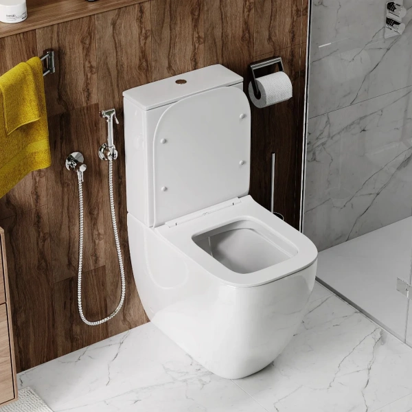 Унитаз-компакт Cerutti Spa Chika 8708 безободковый, с микролифтом фото в интернет-магазине «Wasser-Haus.ru»
