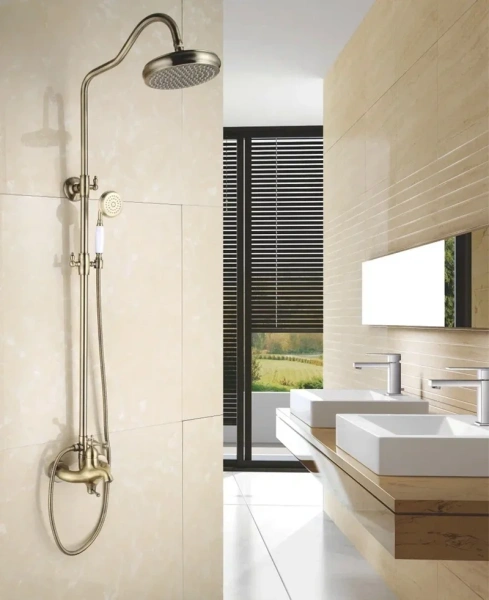 Душевая стойка Rose R0136Q, бронза фото в интернет-магазине «Wasser-Haus.ru»