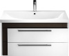 Мебель для ванной Iddis Color Plus 90 белая, темное дерево фото в интернет-магазине «Wasser-Haus.ru»