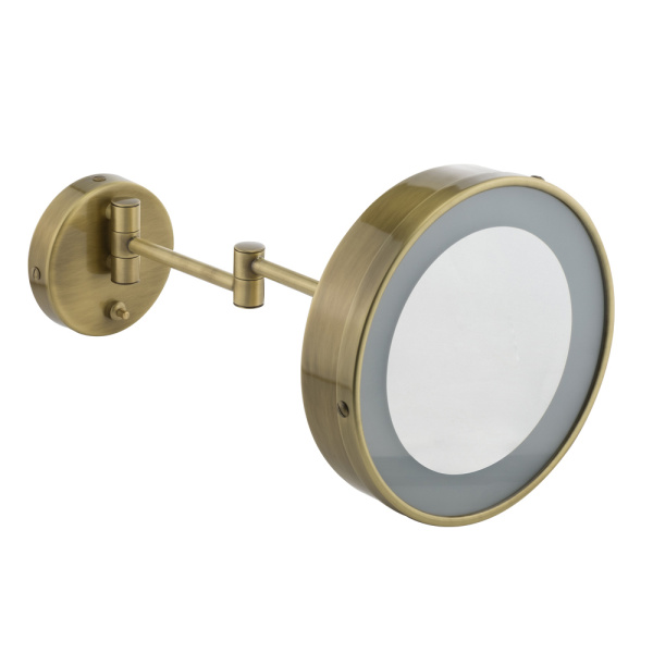 Косметическое зеркало Migliore 21977 с галогеновой подсветкой, бронза фото в интернет-магазине «Wasser-Haus.ru»