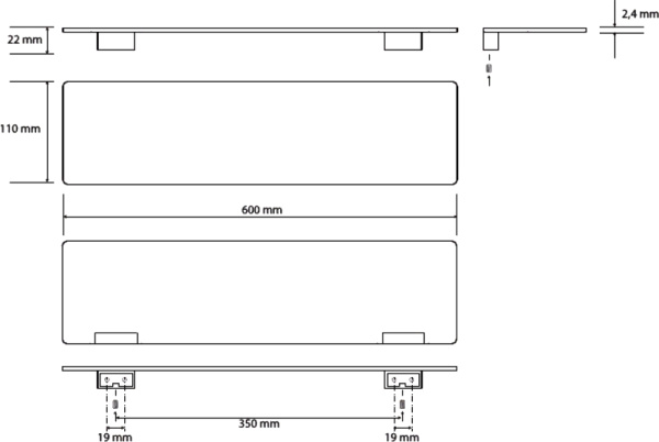 Полка Bemeta Organic 157102381 фото в интернет-магазине «Wasser-Haus.ru»