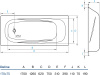 Стальная ванна Koller Pool Deline B75US200E 170x75 фото в интернет-магазине «Wasser-Haus.ru»