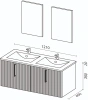 Мебель для ванной Sanvit Рольф 120 W белая фото в интернет-магазине «Wasser-Haus.ru»