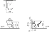 Унитаз подвесной VitrA Zentrum 5795B003-6077 безободковый, с микролифтом фото в интернет-магазине «Wasser-Haus.ru»