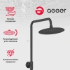 Душевая стойка Agger Brilliant A0393344 черный фото в интернет-магазине «Wasser-Haus.ru»