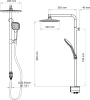 Душевая стойка Teska Tena DR2820C фото в интернет-магазине «Wasser-Haus.ru»