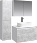 Мебель для ванной Aqwella 5 stars Mobi 80 белая, бетон светлый фото в интернет-магазине «Wasser-Haus.ru»