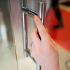 Душевая дверь в нишу GuteWetter Slide Door GK-862 правая 145 см стекло бесцветное, профиль хром фото в интернет-магазине «Wasser-Haus.ru»