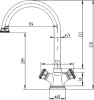 Смеситель Zorg Antic A 4002K-SL для кухонной мойки фото в интернет-магазине «Wasser-Haus.ru»