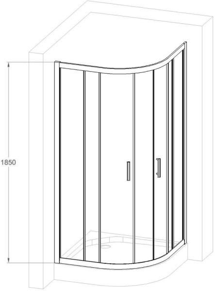 Душевой уголок Royal Bath HKD RB 100 HKD-T 100x100 фото в интернет-магазине «Wasser-Haus.ru»