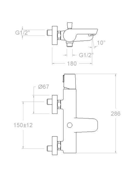 Смеситель для ванны с душем Ramonsoler Tzar 340501TR, хром фото в интернет-магазине «Wasser-Haus.ru»