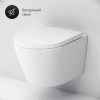 Унитаз подвесной AM.PM Sense C741701SC безободковый, с микролифтом фото в интернет-магазине «Wasser-Haus.ru»