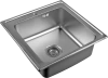 Комплект Мойка кухонная Zorg R ZR 5050 нержавеющая сталь + Смеситель Milacio Ultra MCU.556.SS сталь нержавеющая, с каскадным изливом фото в интернет-магазине «Wasser-Haus.ru»