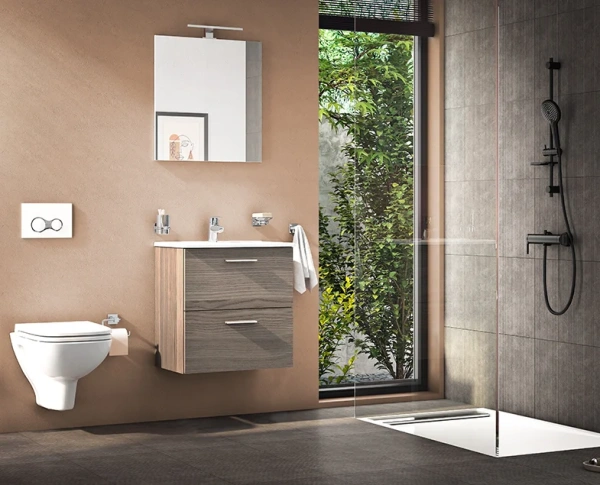 Смеситель для ванны с душем VitrA Origin A4261936WTC, матовый черный фото в интернет-магазине «Wasser-Haus.ru»