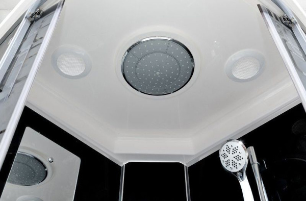 Душевая кабина DETO BM4590ELBLACK с высоким поддоном, с сиденьем фото в интернет-магазине «Wasser-Haus.ru»