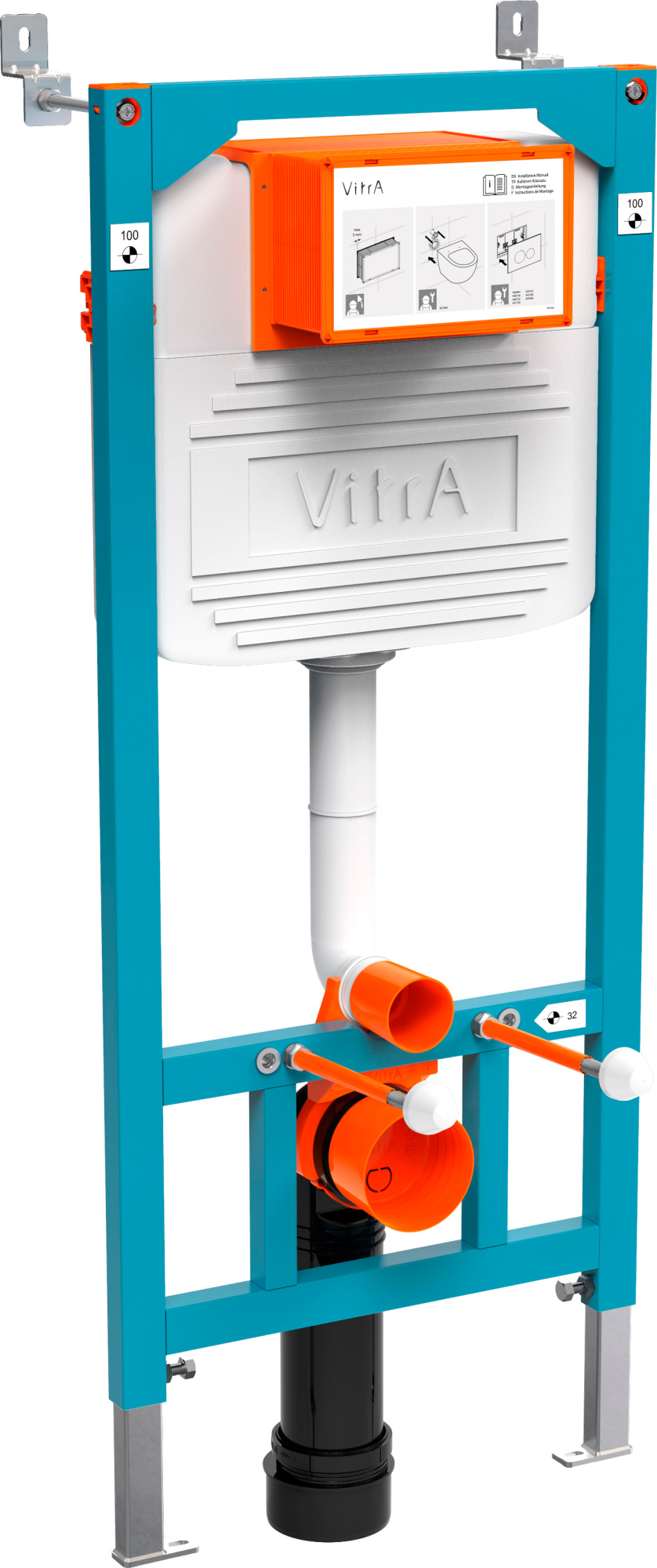 Комплект Унитаз подвесной Vitra Shift 7742B003-0075 с крышкой 91-083-009 + система инсталляции 800-2010 кнопка смыва хром фото в интернет-магазине «Wasser-Haus.ru»