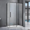 Душевой уголок Good Door Idea WTW+SP 110х80 см, профиль черный фото в интернет-магазине «Wasser-Haus.ru»