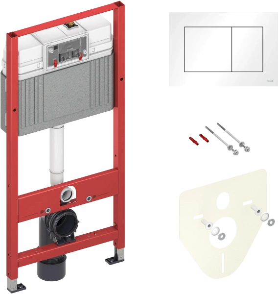 Комплект Унитаз подвесной Owl 1975 Vind TOWLT190302 безободковый + Инсталляция TECE Base 9400413 4 в 1 с кнопкой смыва фото в интернет-магазине «Wasser-Haus.ru»