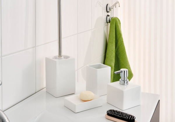 Дозатор Ridder Cube 2135501 белый фото в интернет-магазине «Wasser-Haus.ru»