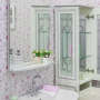Мебель для ванной Sanflor Адель 65 белая, патина серебро фото в интернет-магазине «Wasser-Haus.ru»