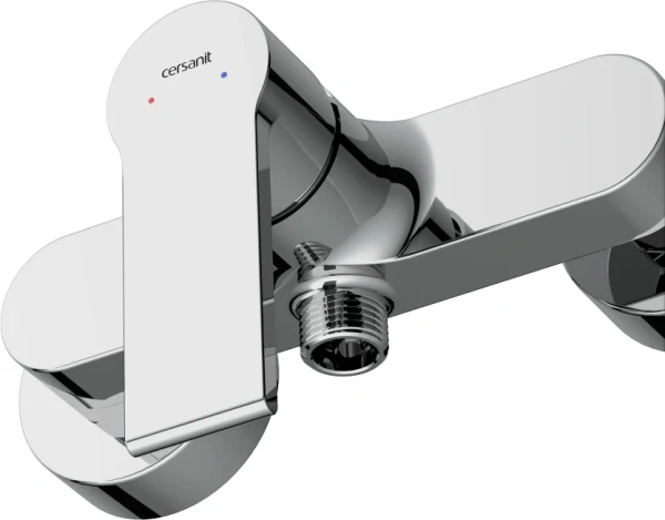 Душевой комплект Смеситель для душа Cersanit Brasko 63022 хром + Гарнитур Vibe 63067 хром фото в интернет-магазине «Wasser-Haus.ru»