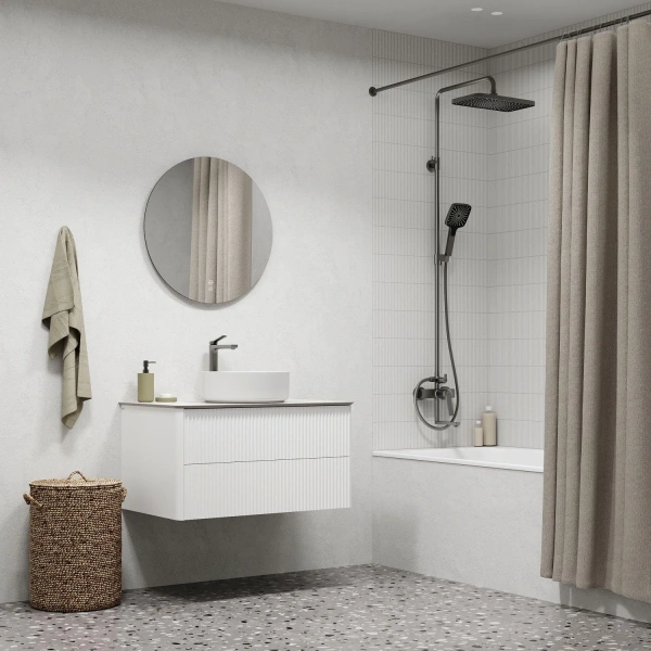 Душевая стойка IDDIS Parker PARGM3Fi06, матовый графит фото в интернет-магазине «Wasser-Haus.ru»