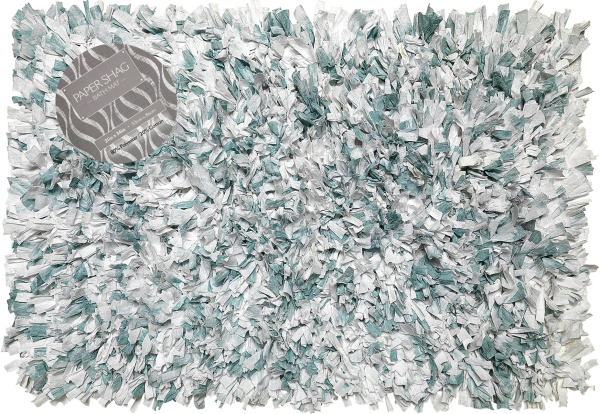 Коврик Carnation Home Fashions Paper Shag Mineral Blue фото в интернет-магазине «Wasser-Haus.ru»