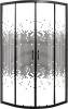 Душевой уголок МОНОМАХ 10000008596 70х70, профиль черный матовый фото в интернет-магазине «Wasser-Haus.ru»