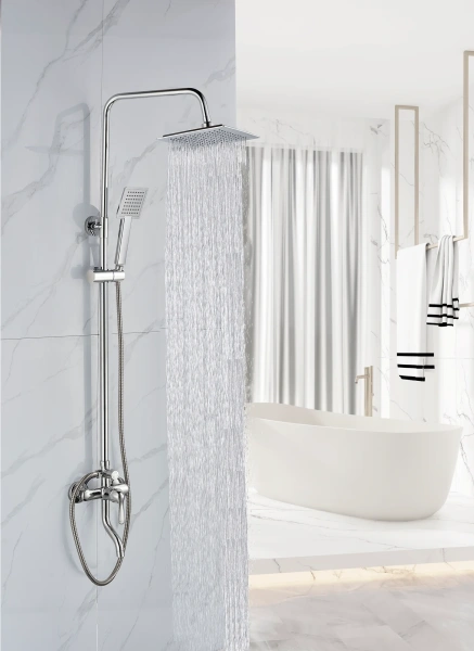Душевая стойка BOCH MANN Eco Quadro BM7226 хром фото в интернет-магазине «Wasser-Haus.ru»