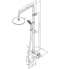 Душевая стойка AM.PM Crave F079C500, хром фото в интернет-магазине «Wasser-Haus.ru»
