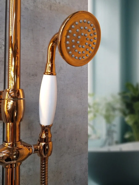 Душевая стойка AltroBagno Beatrice 030403 R Or, розовое золото фото в интернет-магазине «Wasser-Haus.ru»