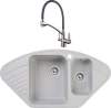 Комплект Мойка кухонная GranFest Quarz Z 14 серая + Смеситель Gappo G4398 с гибким изливом, сатин, серый фото в интернет-магазине «Wasser-Haus.ru»