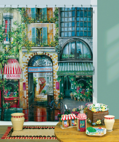 Штора для ванной Creative Bath Rue di Rivoli S1205MULT фото в интернет-магазине «Wasser-Haus.ru»