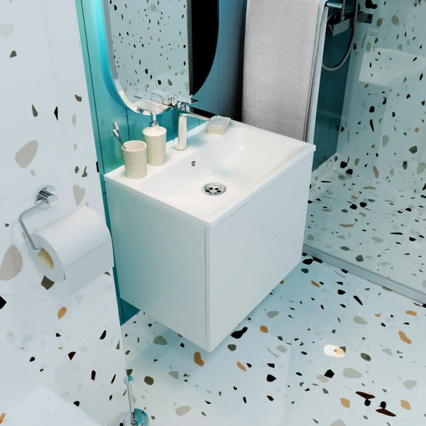 Мебель для ванной Marka One Elena 60 push фото в интернет-магазине «Wasser-Haus.ru»