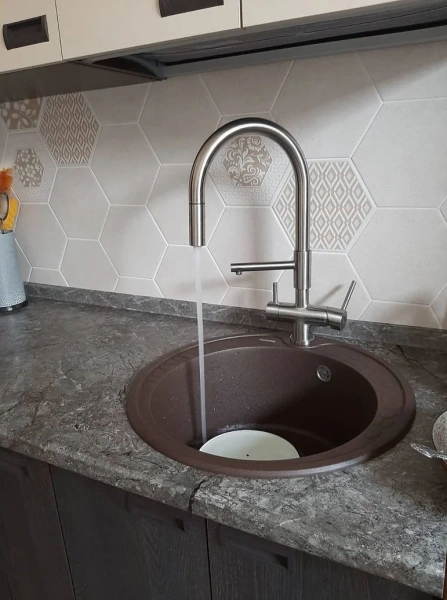 Смеситель для кухни Seaman Eco Venice SSN-1069 steel satin фото в интернет-магазине «Wasser-Haus.ru»