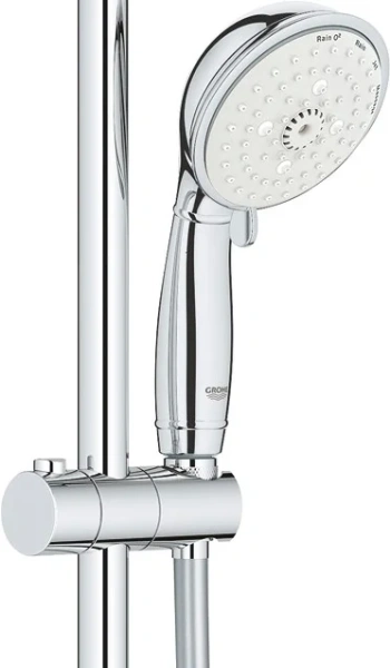 Душевой комплект Смеситель Grohe BauClassic 32865000 + Стойка New Tempesta Rustic 27399002 фото в интернет-магазине «Wasser-Haus.ru»