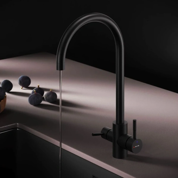 Смеситель для кухни AM.PM X-Joy S F85B07722, черный фото в интернет-магазине «Wasser-Haus.ru»
